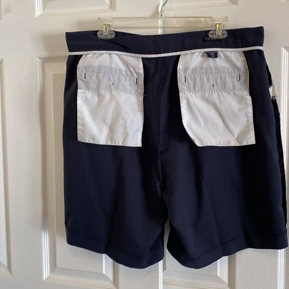 Izod Casual Navy Polyester Light Shorts - Picture 7 of 7